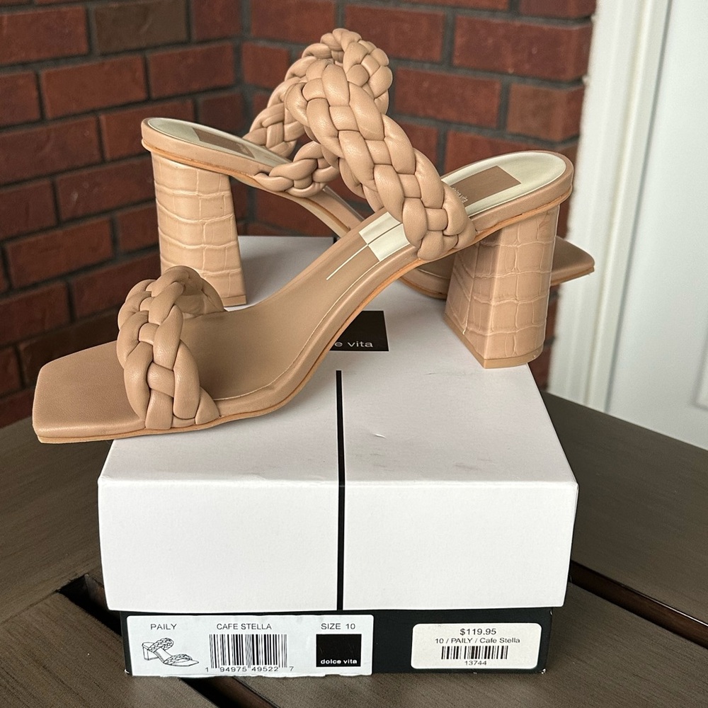 Dolce Vita Paily Cafe Stella Wedge Sandals, Women’s size 10